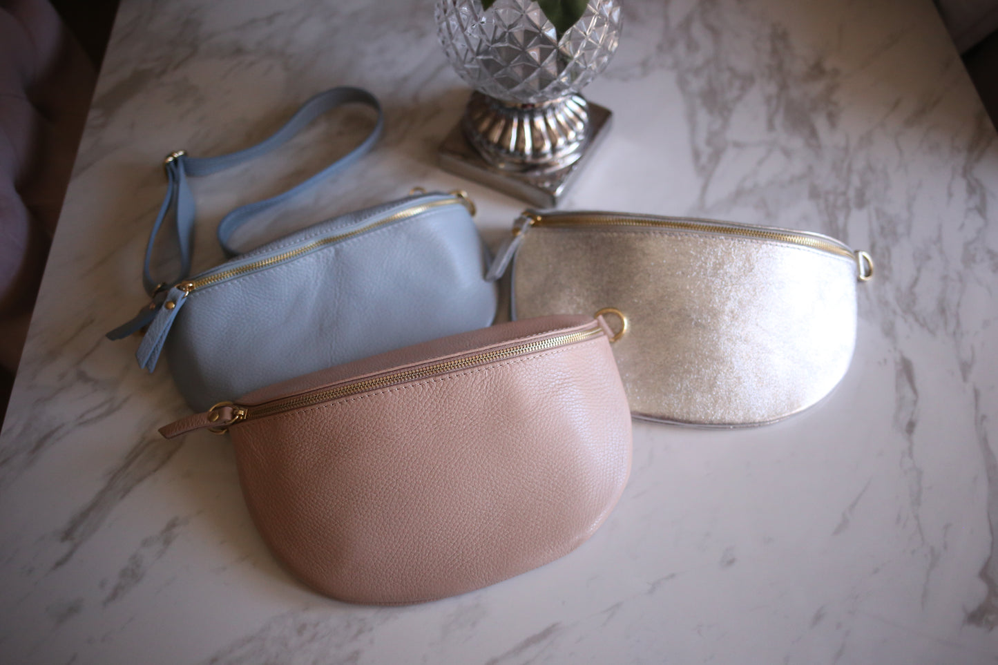 Marsupio grande in vera pelle