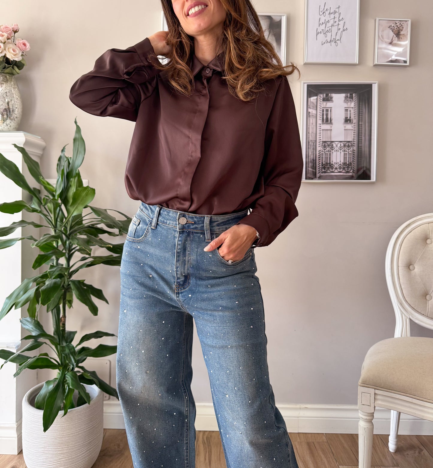 Camicia Castagna