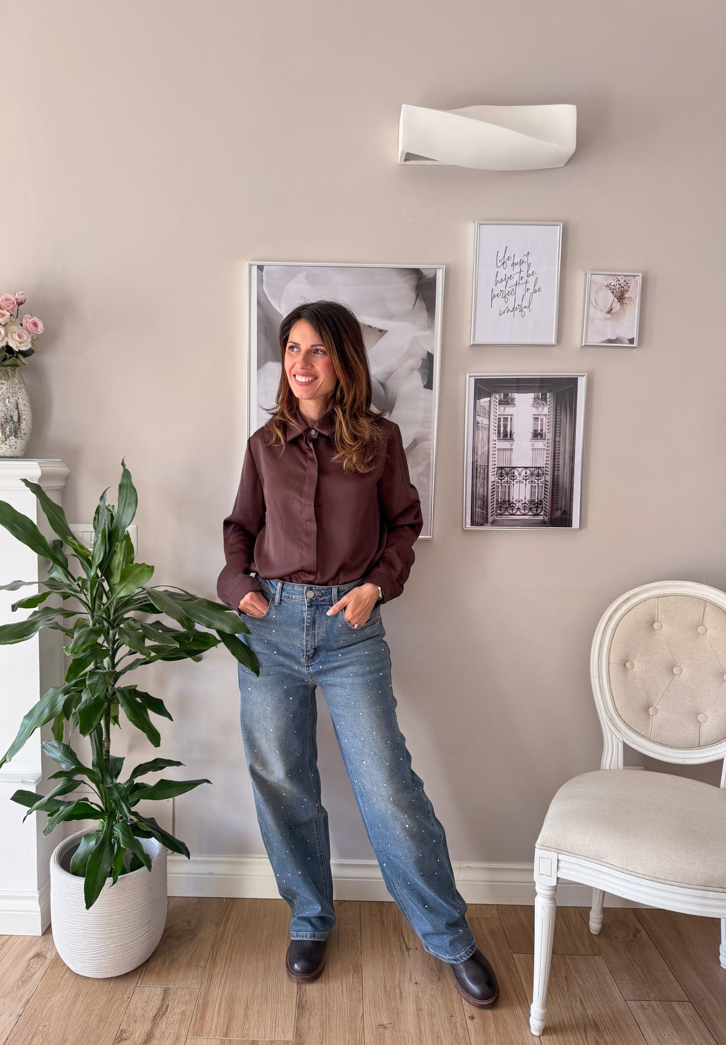 Camicia Castagna