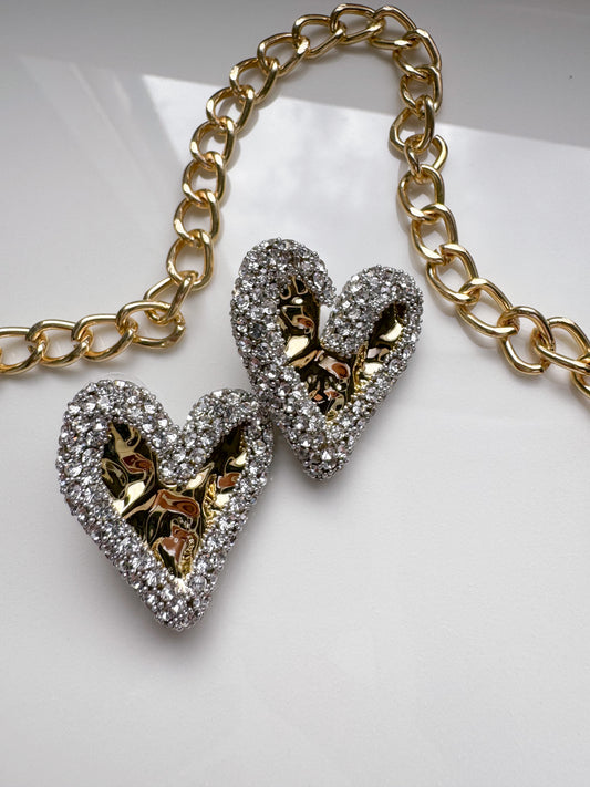 Orecchini cuore d’oro